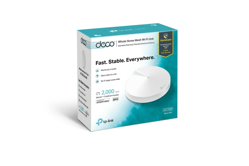 TP-Link Deco M5 AC1300 Whole Home Mesh Wi-Fi System TP-Link Deco M5 AC1300 Whole Home Mesh Wi-Fi System